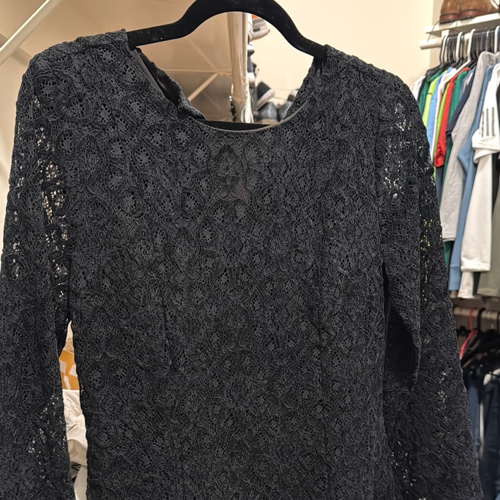 Treasure & Bond Black Lace Long Sleeve Dress - was altered but never worn.